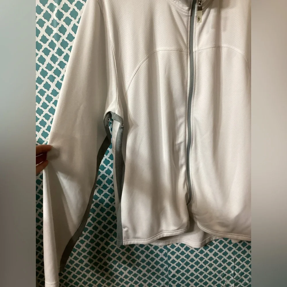 Alo women’s athletic White Full-Zip Jacket size large - Picture 6 of 16